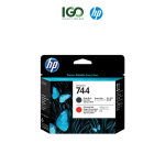 HP 744 Matte Black and Chromatic Red DesignJet Printhead