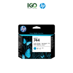 HP 744 Photo Black and Cyan DesignJet Printhead