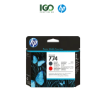 HP 774 Matte Black and Chromatic Red DesignJet Printhead