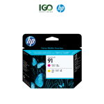 HP 91 Magenta and Yellow DesignJet Printhead